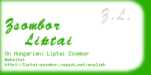 zsombor liptai business card